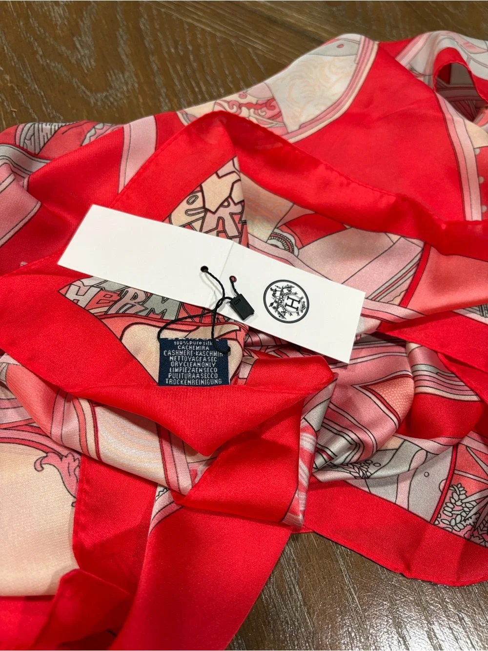 HERMES WASHINGTON CARRIAGE Cashmere Designer Scarf